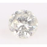 Unmounted diamond, round cut 0.20 carat