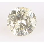 Unmounted diamond, round cut 0.20 carat