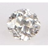 Unmounted diamond, round cut 0.10 carat