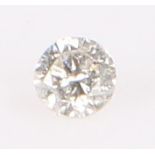 Unmounted diamond, round cut 0.08 carat