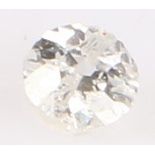 Unmounted diamond, round cut 0.10 carat