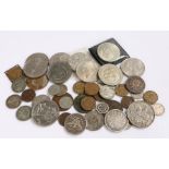 Collection of Coins, to include USA 1903 Half Dollar, 1935 Crown, 1883 Half Crown, various Crowns