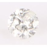 Unmounted diamond, round cut 0.20 carat