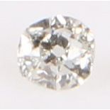 Unmounted diamond, round cut 0.10 carat