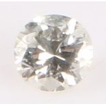 Unmounted diamond, round cut 0.20 carat