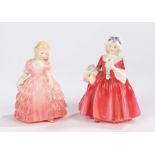 Pair of Royal Doulton porcelain figures, to include 'Rose' and 'Lavinia' (2)