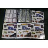 Folder containing cigarette and collectors cards, four albums containing Trucks Maxi cards (5)