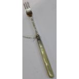 Victorian silver pickle fork, Sheffield 1878, maker Martin, Hall & Co (Richard Martin & Ebenezer