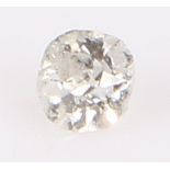 Unmounted diamond, round cut 0.10 carat