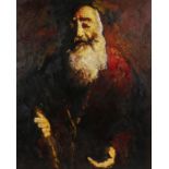 Minas Zakarian (B1955 Armenia), portrait of a bearded gentleman, oil on canvas, signed and titled to