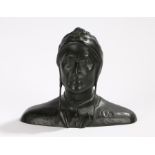 Plaster head and shoulders depiction of Dante Alghieri, inscribed to each shoulder with the name "
