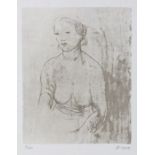 After Henry Moore (1898-1986), Girl II, lithograph, signed in pencil, limited edition 18/50, 31cm