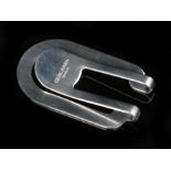Georg Jensen stainless steel money clip, with rounded clip end, 5.5cm wideNo visible condition