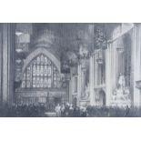 Fred Taylor (1875-1963), the state opening of parliament with black rod to the foreground, signed