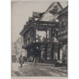 Leonard Russell Squirrell (1893-1979), "The Ancient House Ipswich", signed and titled etching,