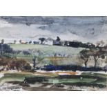 John Knapp-Fisher (1931-2015), "The White House, Stour Valley", signed watercolour, dated 1965, with