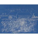 After John Piper (1903-1992), Snape Maltings, print, housed in a white glazed frame, the print 30.
