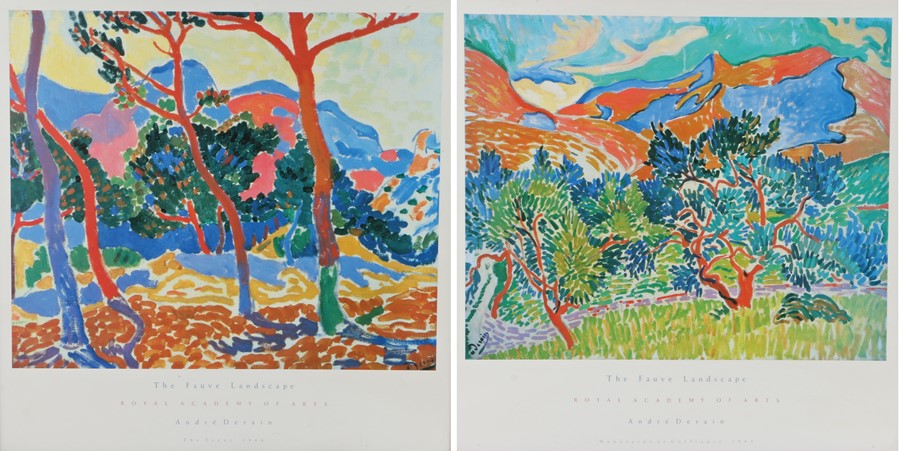 Pair of Andre Derain Royal Academy of Arts prints from "the Fauve Landscape" series, "The Trees