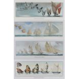 Four Jean Olivier Heron prints, "Comment naissent les bateaux", consisting of "Planche 3: le