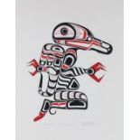 Richard Hunt (B1935 North America), "Kwa Gulth Mosquito", signed limited edition print numbered