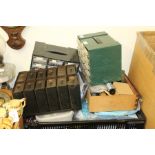 Collection of workshop tools and accessories, to include amp metre, miniature chests of drawers,