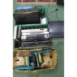 Collection of DVD players and recorders, to include an Aiwa record player, two Balck & Decker