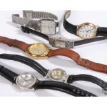 Six ladies and gentlemen's wristwatches, to include Seiko, Pulsar, Casio etc. (6)