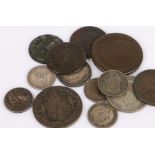 George III and later British and world coins, to include Australian sixpence 1916, Victorian