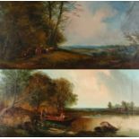 L Smythe (Late 19th Century) a pair of country landscapes, both oil on canvas, signed and dated