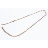 9 carat gold chain link necklace, AF, 13g
