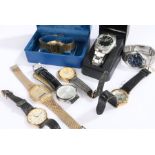 Gentlemans wristwatches, to include Rotary, Lorus, Timex, Accurist etc. (8)