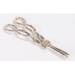 Elizabeth II silver grape scissors, Birmingham 1992, maker C Ltd, with pierced branch effect handles