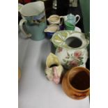 Collection of jugs, some advertising interest