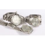 Gentlemans wristwatches, to include Lorus sports kinetic, Lorus water resist 100m, Sekonda 50 metres