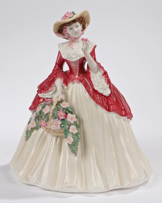 Coalport figurine, from the 'Celebration of the Seasons' collection, 'Holly Bright', No. 485, CW514, - Image 2 of 2