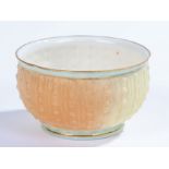 Grainger & Co Worcester footed bowl, with shell-like decorations on a blush ground, marked G340, 5cm