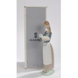 Lladro figure 4505 Girl with Lamb, boxed