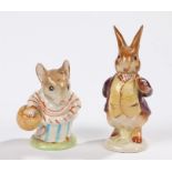 Beswick Beatrix Potter's 'Mrs. Tittlemouse' and 'Mr. Benjamin Bunny' both by F. Warne & Co Ltd,