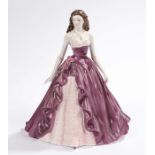 Royal Worcester figurine, produced for the Golden Jubilee Year, 'Charlotte', CW572, 23cm high