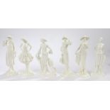 Royal Worcester 'The 1920's Vogue Collection', consisting of Diana 1921, Annie 1927, Millie 1926,