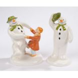 Coalport Characters porcelain figures, First Edition of 'The Snowman - Dancing at the party', 14cm