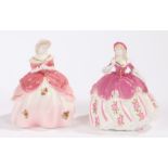 Two Coalport figurines, the 'Fairest Flowers' series, consisting of 'Petunia' and 'Daphne', both