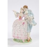 Royal Worcester figurine, from the 'Age of Courtship' collection, 'The Flirtation', No. 551,