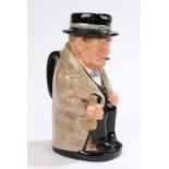 Royal Doulton porcelain Toby Jug, Winston Churchill