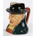 Royal Doulton Toby jug depicting Winston Churchill, 10.5cm high