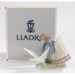 Lladro figure 5553 Wild Goose Chase, boxed