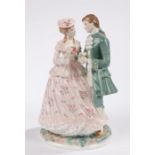 Royal Worcester figurine, from the 'Age of Courtship' collection, 'The Betrothal', No. 551, CW457,