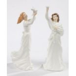 Two Royal Doulton figures HN3729 Au Revoir, HN3124 Thinking of You, both modelled by A. Maslonkowski