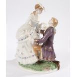 Royal Worcester figurine, from the 'Age of Courtship' collection, 'The Proposal', No. 551, CW432,