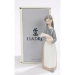 Lladro figure 1011 Girl with Pig, boxed
